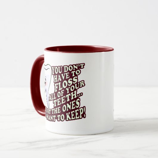 tandheelkundige hygiënist mok (Voorkant links)