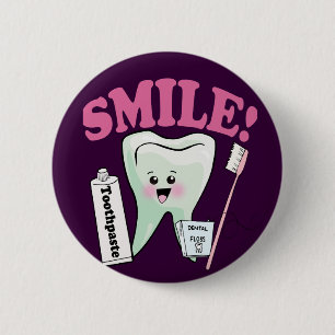 tandheelkundige hygiënist ronde button 5,7 cm