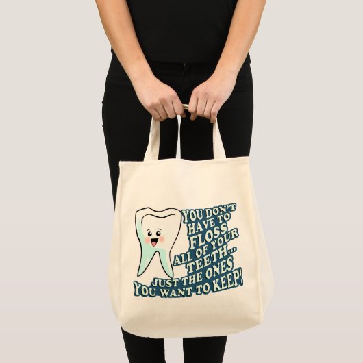 tandheelkundige hygiënist tote bag (Voorkant (product))