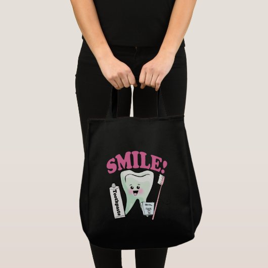 tandheelkundige hygiënist tote bag (Voorkant (product))