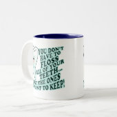 tandheelkundige hygiënist tweekleurige koffiemok (Voorkant links)