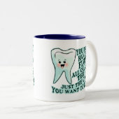 tandheelkundige hygiënist tweekleurige koffiemok (Voorkant rechts)