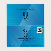 Tandheelkundige Instrumenten | QR Code Visitekaartje (Buitenkant ongevouwen)