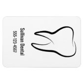 Tandheelkundige kliniek bedrijf magneet (Horizontaal)