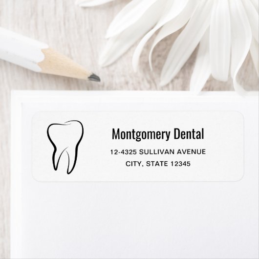 Tandheelkundige kliniek medisch adres etiket (Insitu)