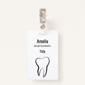 Tandheelkundige kliniek Medisch Badge (Achterkant met clip)