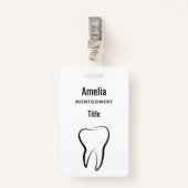 Tandheelkundige kliniek Medisch Badge (Voorkant met clip)