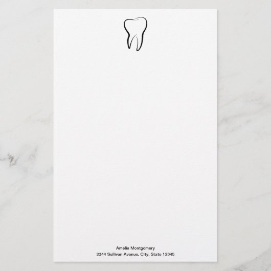 Tandheelkundige kliniek Medisch Briefpapier (Voorkant)