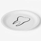 Tandheelkundige kliniek Medisch Papieren Bordje (Gekanteld)