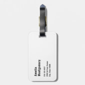 Tandheelkundige kliniek medische grafiek bagagelabel (Achterkant verticaal)