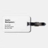 Tandheelkundige kliniek medische grafiek bagagelabel (Achterkant horizontaal)