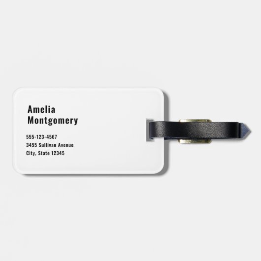 Tandheelkundige kliniek medische grafiek bagagelabel (Achterkant horizontaal)