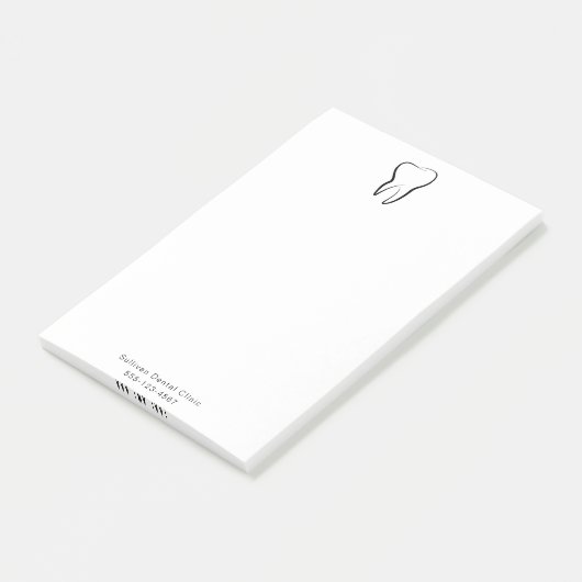 Tandheelkundige kliniek medische grafiek post-it® notes (Schuin)