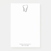 Tandheelkundige kliniek medische grafiek post-it® notes (Voorkant)