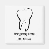 Tandheelkundige kliniek medische zaken magneet (Voorkant)