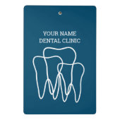 Tandheelkundige kliniek mini klembord voor tandart (Achterkant)