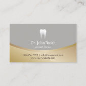 Tandheelkundige Kliniek Modern Goud & Zilver Afspr Afsprakenkaartje (Voorkant)