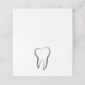 Tandheelkundige kliniek mondhygiëne blanco plaatskaartje (Buitenkant ongevouwen)