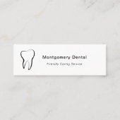 Tandheelkundige kliniek mondhygiëne mini visitekaartje (Voorkant)