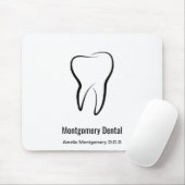 Tandheelkundige kliniek mondhygiëne muismat (Met muis)