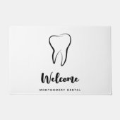 Tandheelkundige kliniek mondhygiëne welkom deurmat (Voorkant)