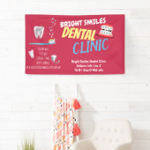 Tandheelkundige kliniek promotiebanner spandoek (Insitu)