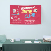 Tandheelkundige kliniek promotiebanner spandoek (Beurs)