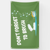 Tandheelkundige kliniek promotiebanner spandoek (Verticaal)