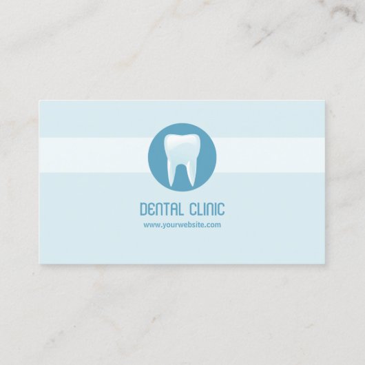 Tandheelkundige kliniek / tandarts visitekaartje (Achterkant)