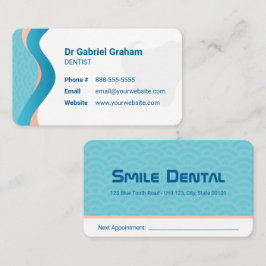 tandheelkundige kliniek | Tandartsdiensten Afspraa Visitekaartje