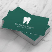 Tandheelkundige Logo Plain Blauwgroen groene tandh Afsprakenkaartje