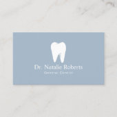 Tandheelkundige Logo Plain Mist Blue Dentist App Afsprakenkaartje (Voorkant)