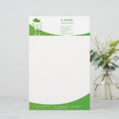 Tandheelkundige Medische Muntblad Tand - Kantoorar Briefpapier (Staand voorkant)