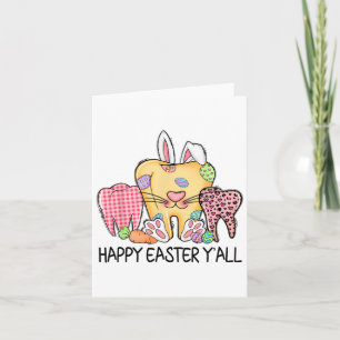 Tandheelkundige mondhygiënist RDH Happy Easter Yal Kaart