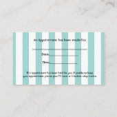 Tandheelkundige of tandheelkundige Visitekaartjes Afsprakenkaartje (Achterkant)