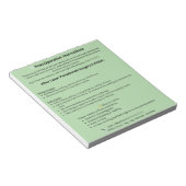 Tandheelkundige postoperatieve instructies Notepad Notitieblok (Schuin)
