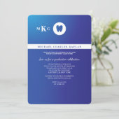 Tandheelkundige professionele Afstuderen uitnodigi Kaart (Staand voorkant)