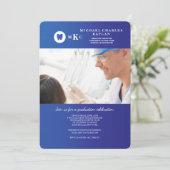 Tandheelkundige professionele foto Afstuderen uitn Kaart (Staand voorkant)