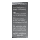  tandheelkundige rack-Kaart Reclamekaart (Achterkant)