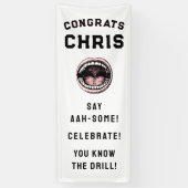 Tandheelkundige school afstudeerfeest banner (Verticaal)