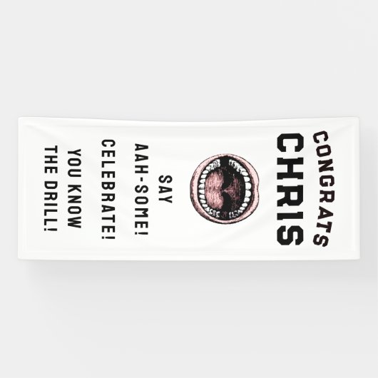 Tandheelkundige school afstudeerfeest banner (Horizontaal)