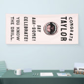 Tandheelkundige school afstudeerfeest banner (Beurs)