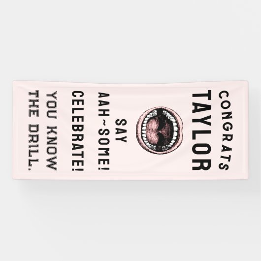 Tandheelkundige school afstudeerfeest banner (Horizontaal)