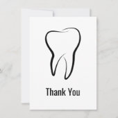 Tandheelkundige Tand Medische Grafische Tandheelku Bedankkaart (Voorkant)