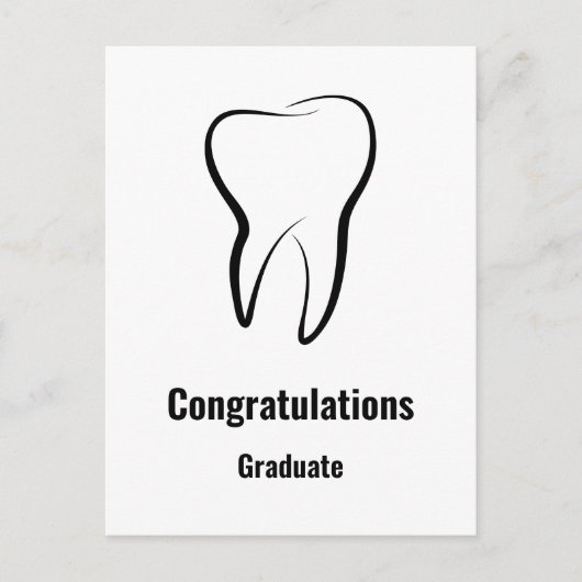 Tandheelkundige Tand Medische Grafische Tandheelku Briefkaart (Voorkant)