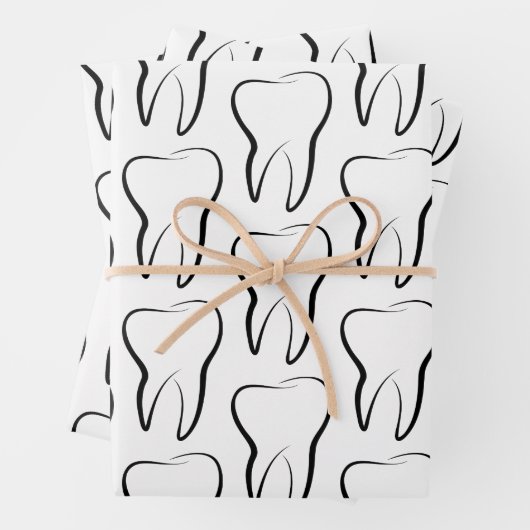 Tandheelkundige Tand Medische Grafische Tandheelku Inpakpapier Vel (In situ)