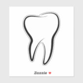 Tandheelkundige Tand Medische grafische Tandheelku Sticker (Vel)