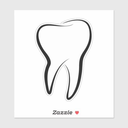 Tandheelkundige Tand Medische grafische Tandheelku Sticker (Vel)