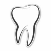 Tandheelkundige Tand Medische grafische Tandheelku Sticker (Voorkant)