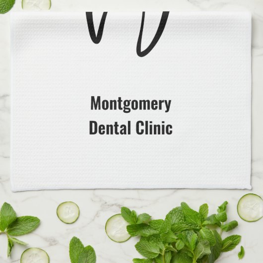 Tandheelkundige Tand Medische grafische Tandheelku Theedoek (Gevouwen)